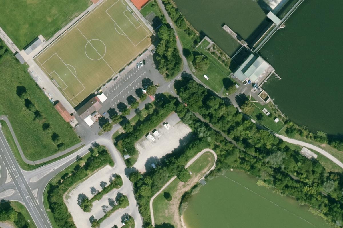 Wohnmobilstellplatz Erlabrunn, am Badesee
