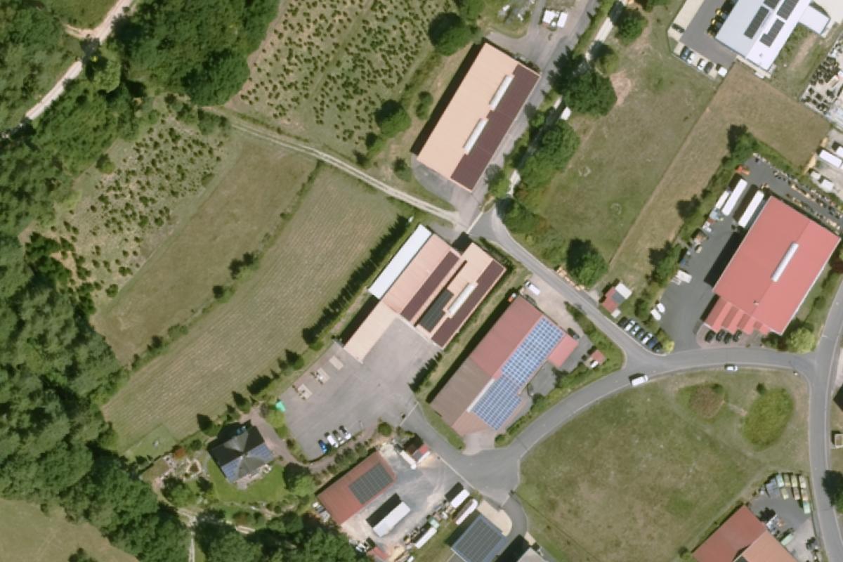 Wohnmobilmostellplatz am Waldrand bei den Weihnachtsbäumen