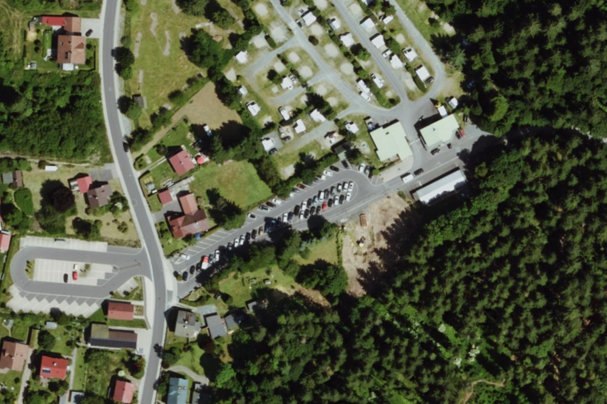 Parkplatz am Campingplatz