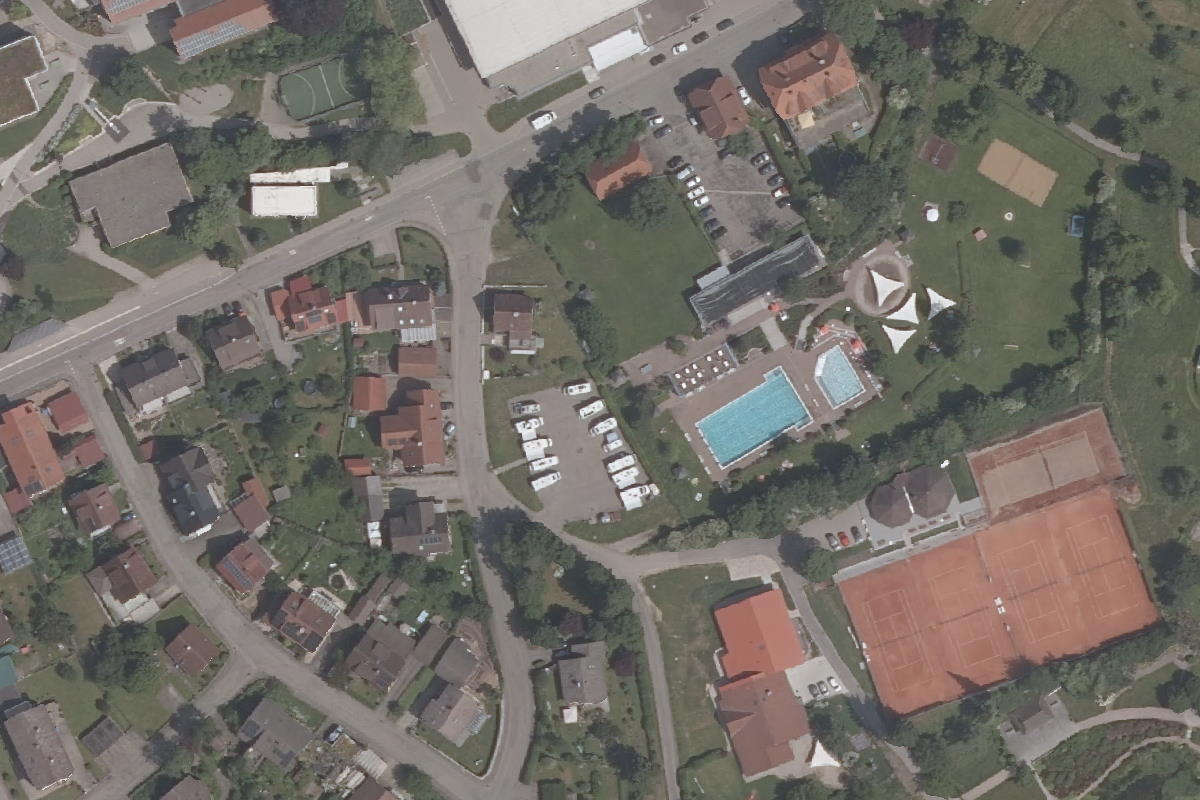 Wohnmobil-Stellplatz beim Freibad