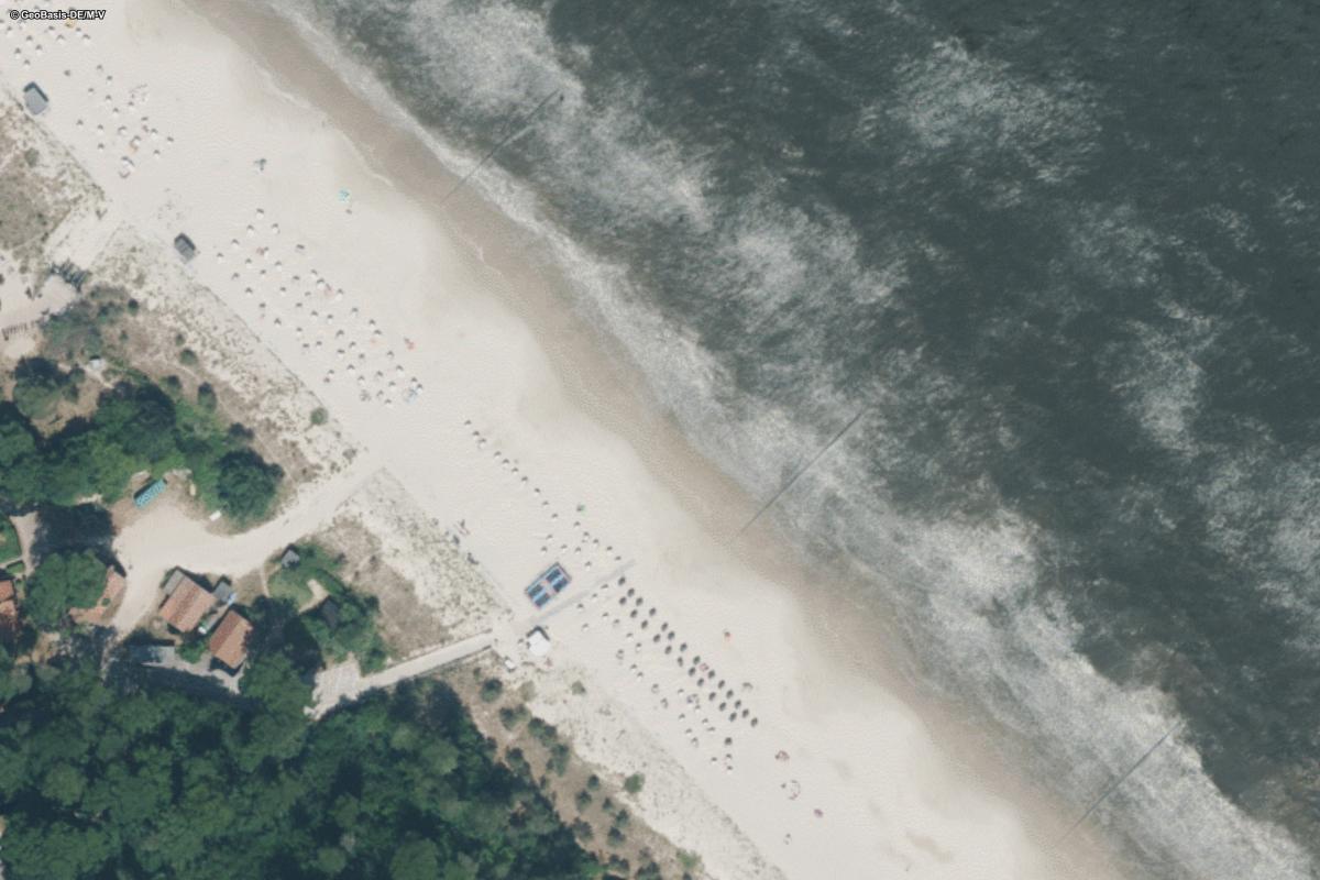 Strand am Campingplatz Ückeritz